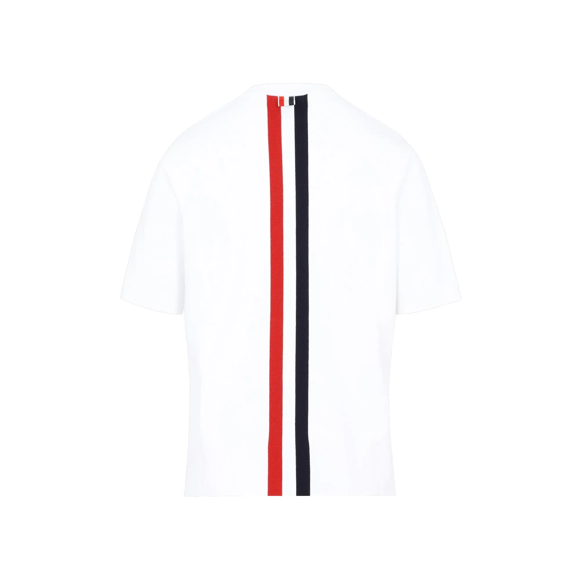 Thom Browne RWB Intarsia-Knit Crewneck T-Shirt