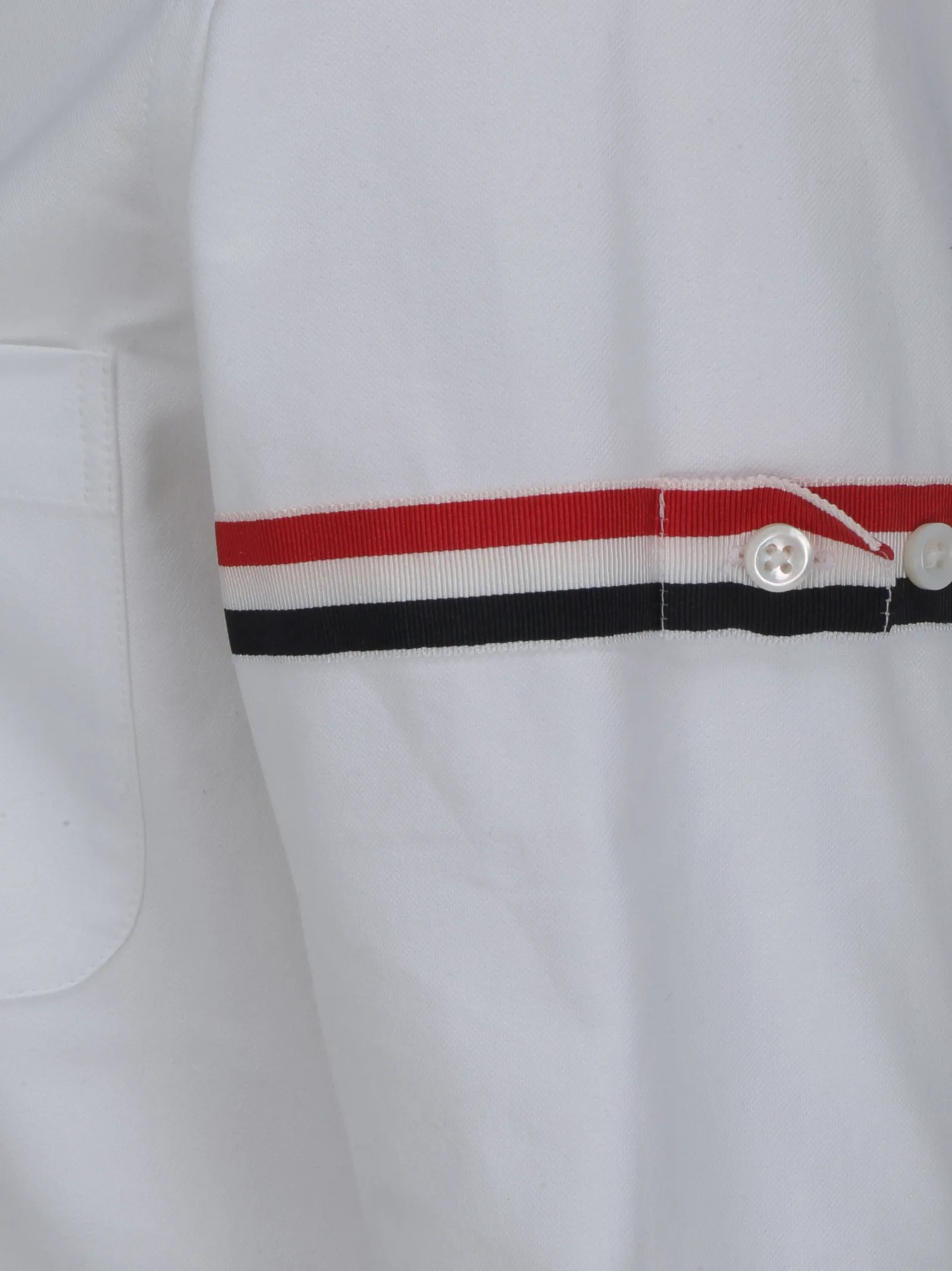 Thom Browne RWB Striped Mini Shirt Dress