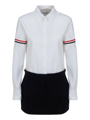 Thom Browne RWB Striped Mini Shirt Dress