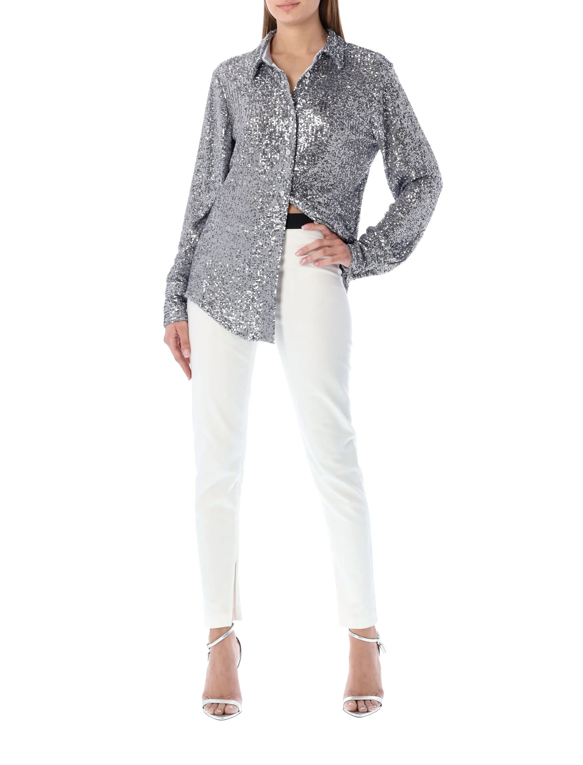 Tom Ford Sequin Embellished Long-Sleeved Shirt