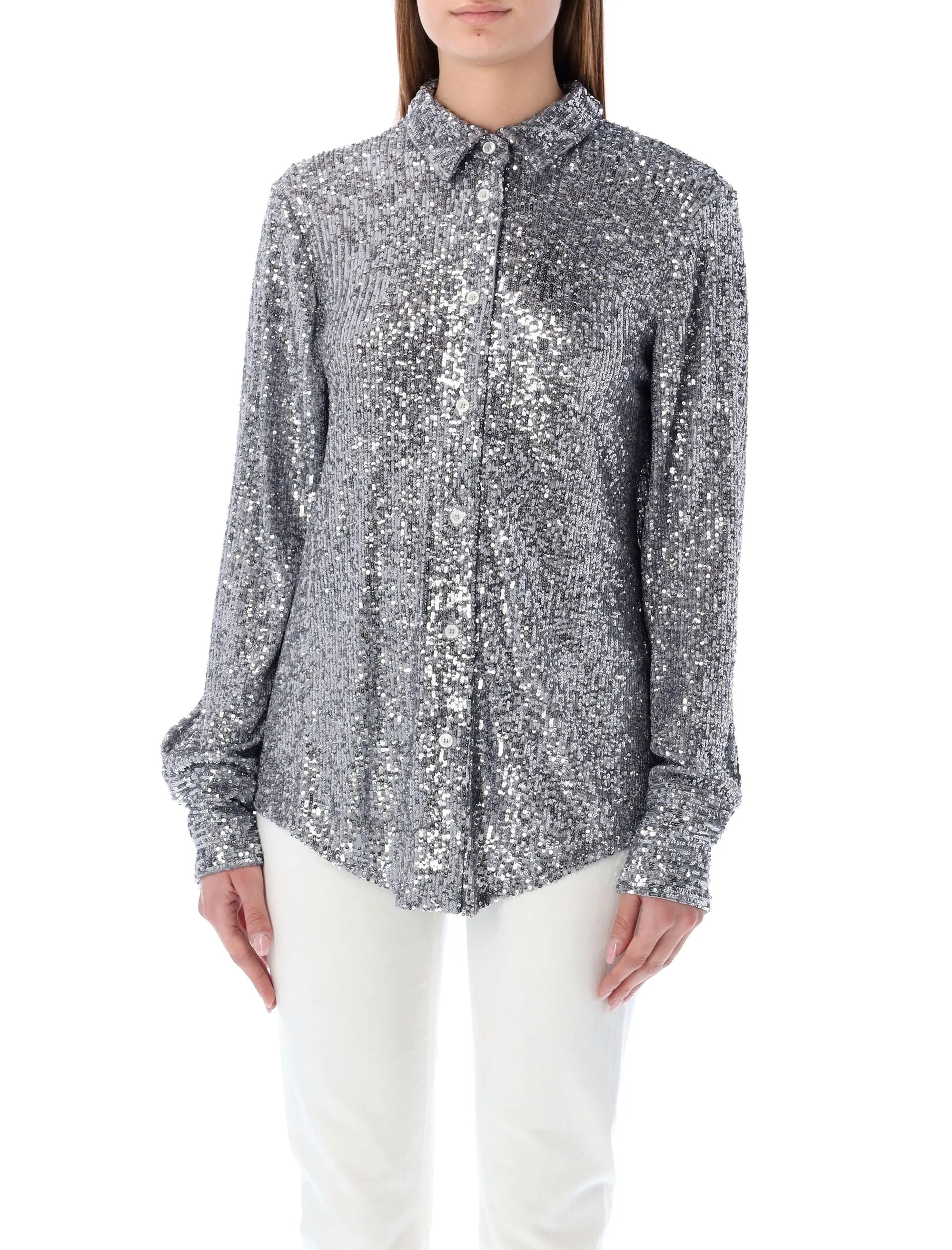 Tom Ford Sequin Embellished Long-Sleeved Shirt