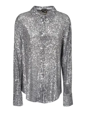 Tom Ford Sequin Embellished Long-Sleeved Shirt