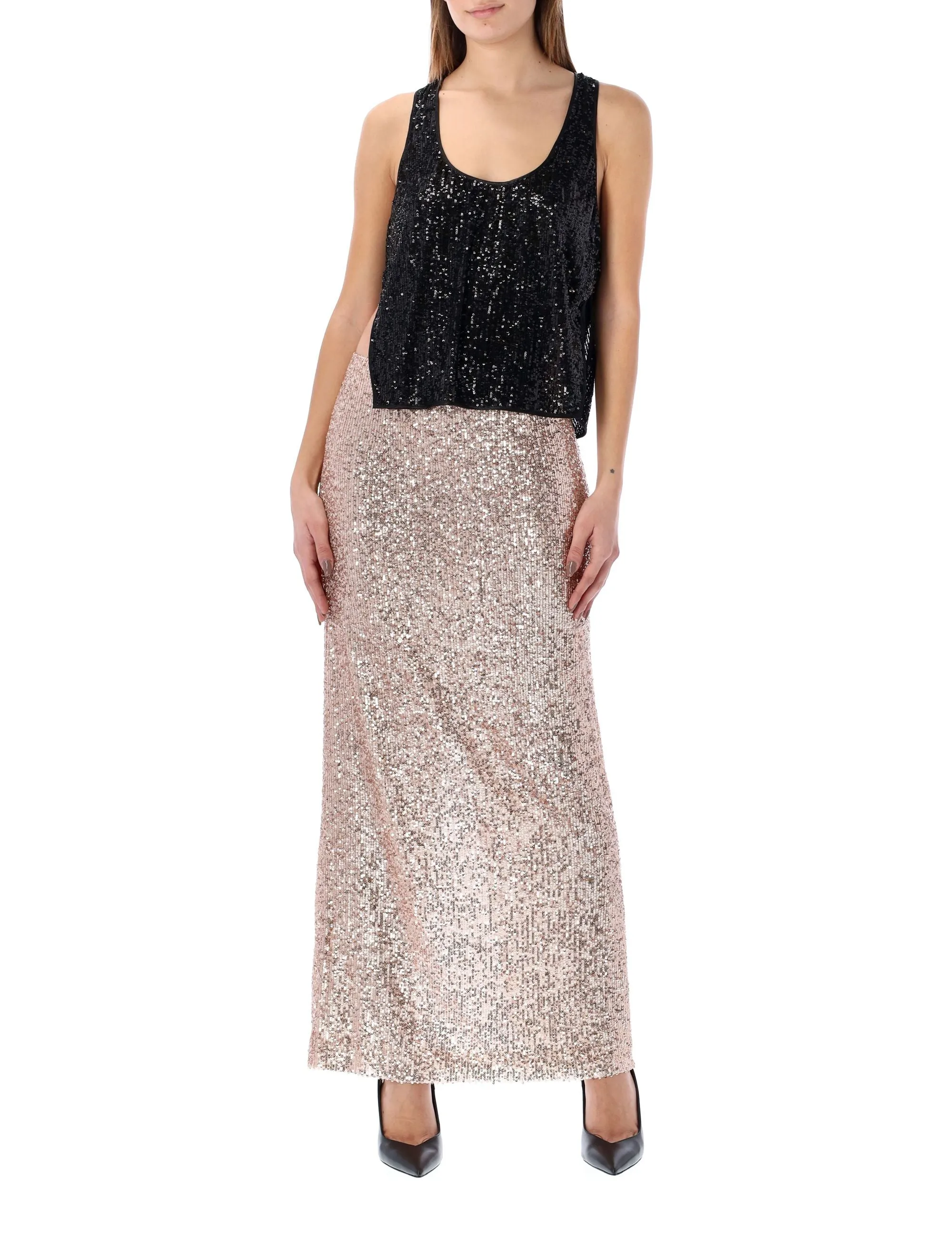 Tom Ford Slit Detailed Sequinned Maxi Skirt