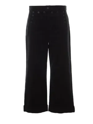 Tory Burch Button-Detailed Sailor Pants