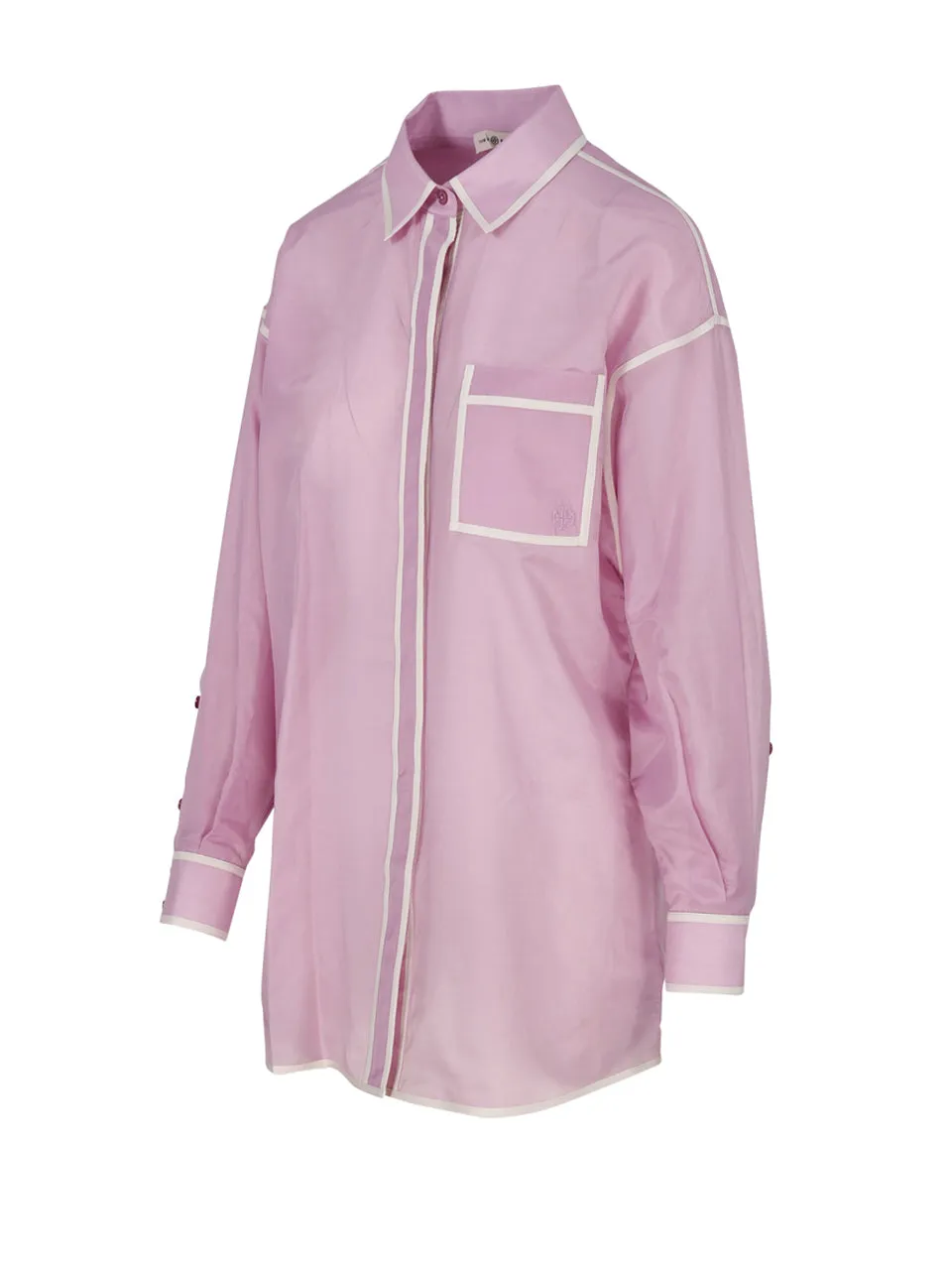 Tory Burch Pocket Patch Semi Sheer Shirt