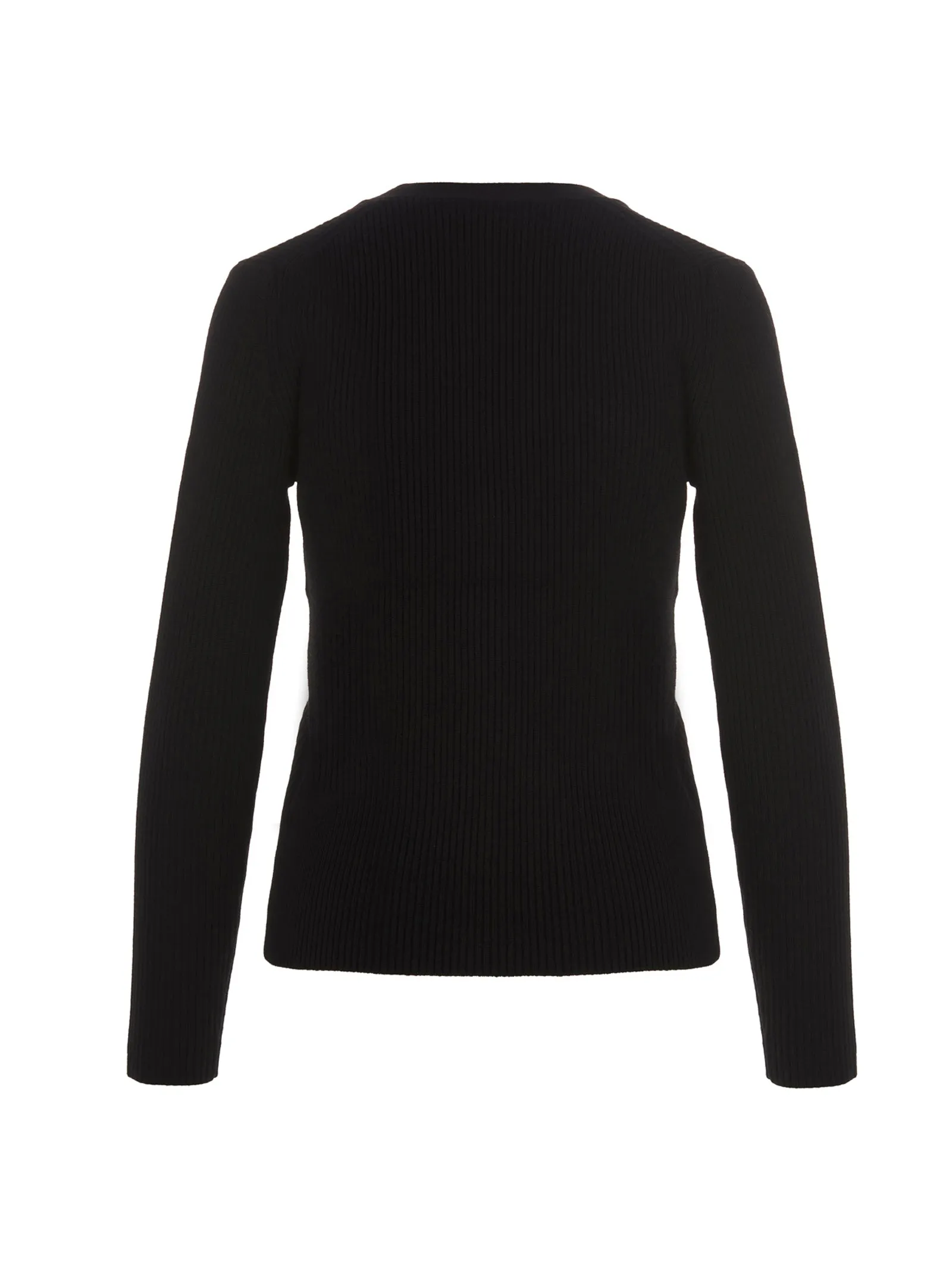 Tory Burch V-Neck Ribbed-Knit Cardigan