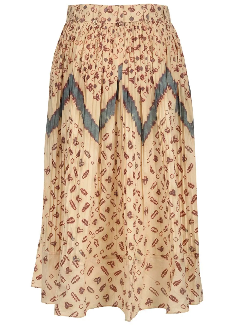 Ulla Johnson Allover Graphic Printed High Waist Skirt