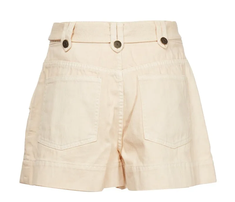 Ulla Johnson High Waist Button-Up Shorts