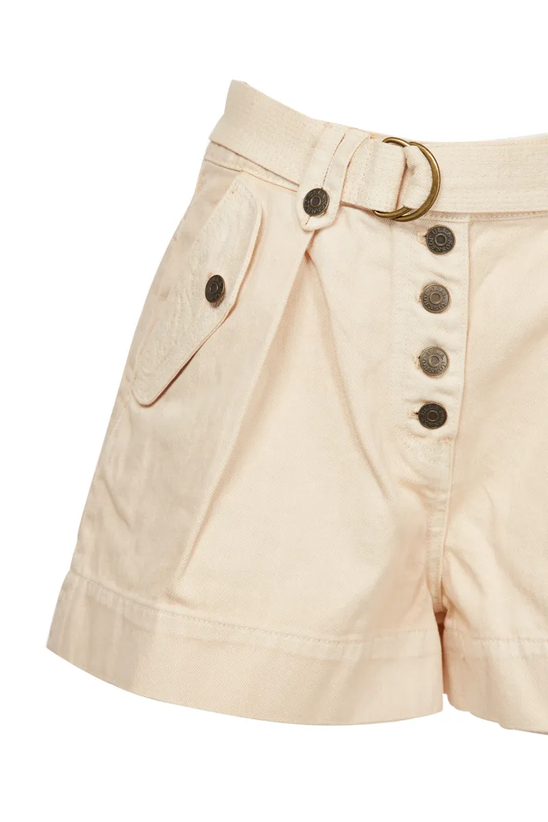 Ulla Johnson High Waist Button-Up Shorts