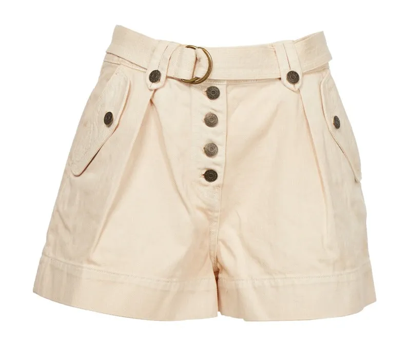 Ulla Johnson High Waist Button-Up Shorts