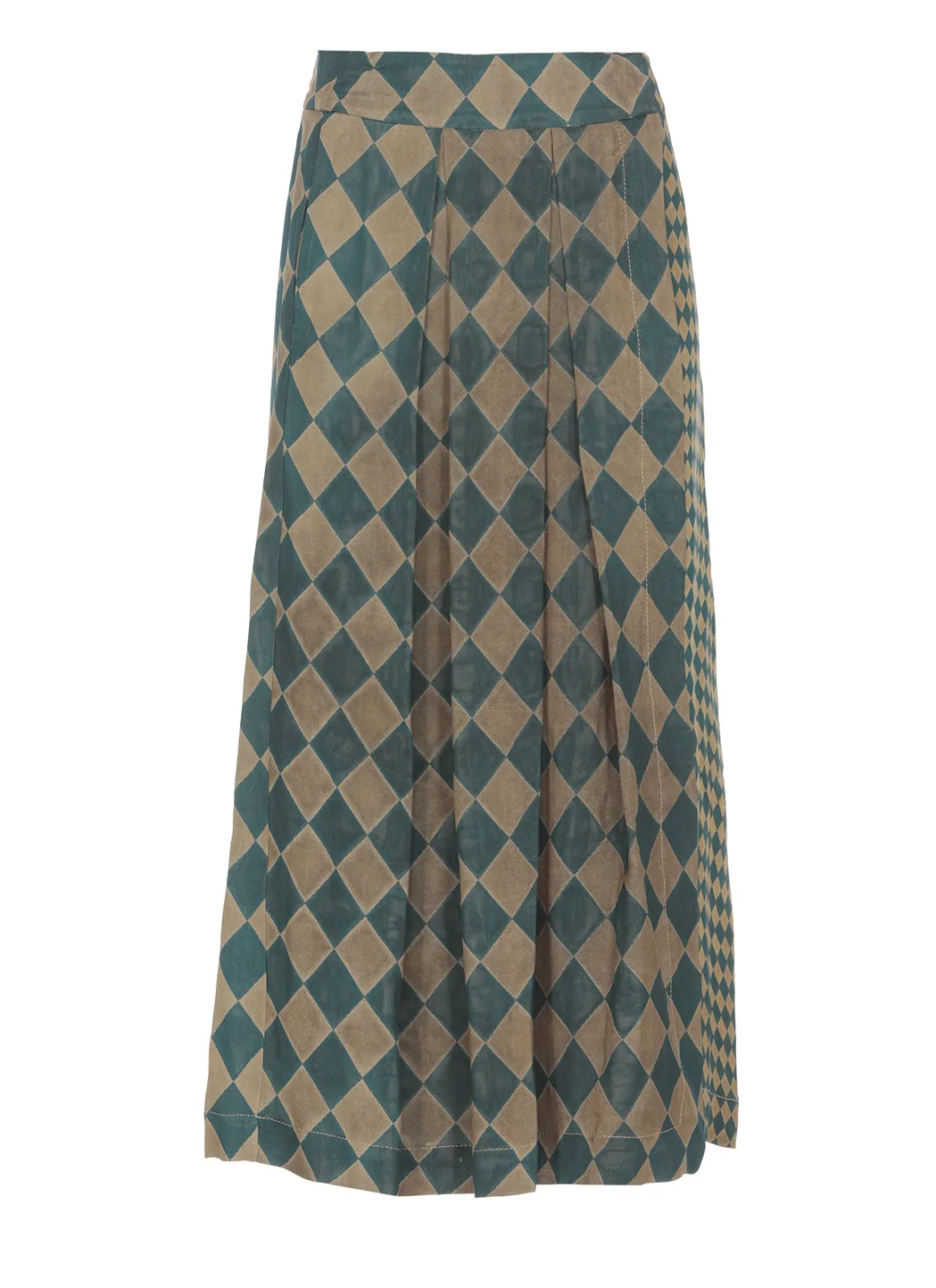 Uma Wang All-Over Patterned Flared Hem Skirt