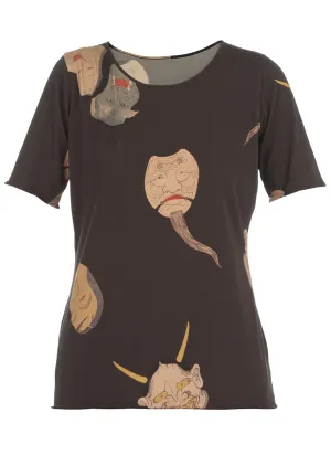 Uma Wang All-Over Printed Crewneck T-Shirt
