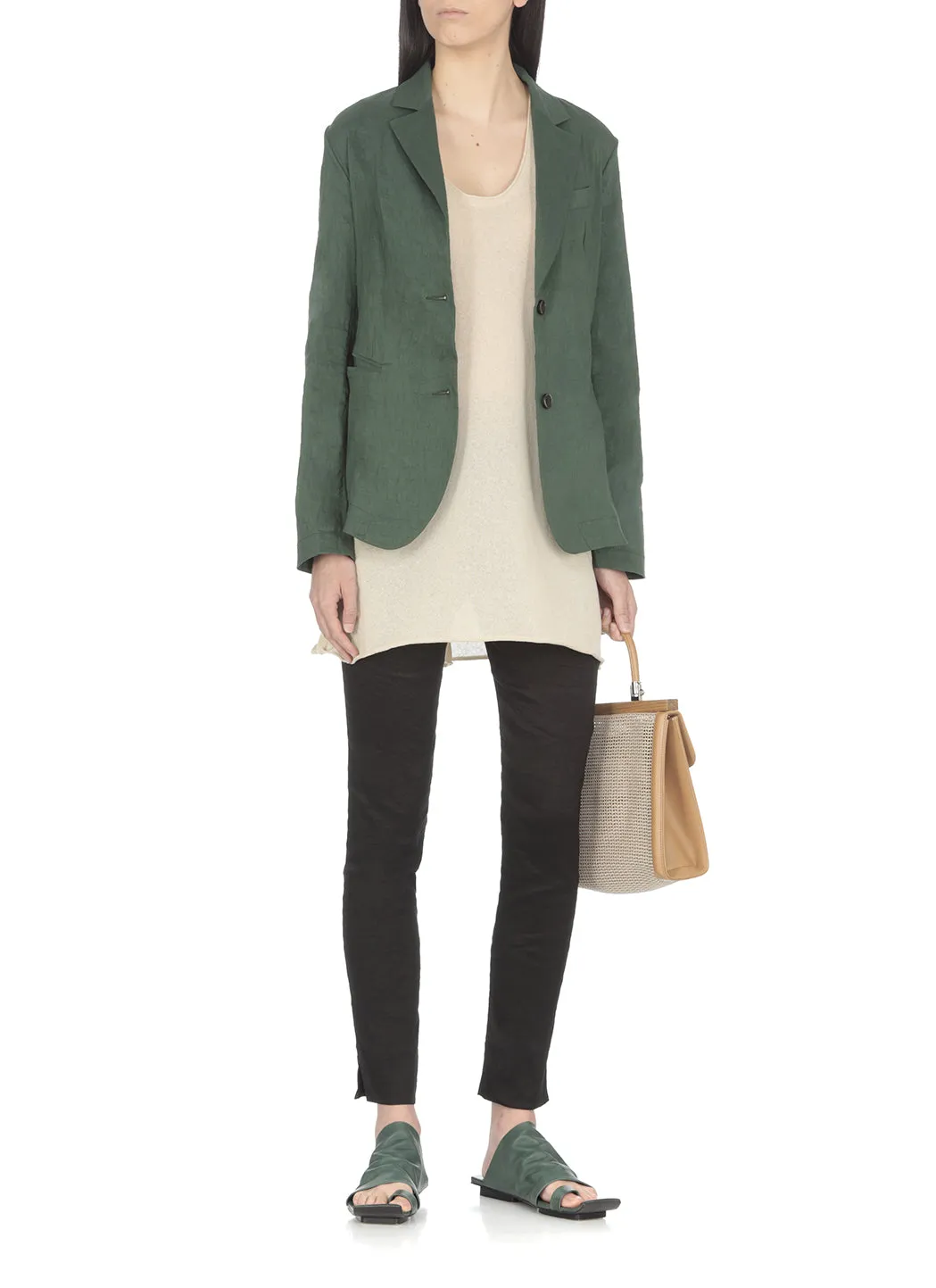 Uma Wang Cut-Out Skinny Trousers
