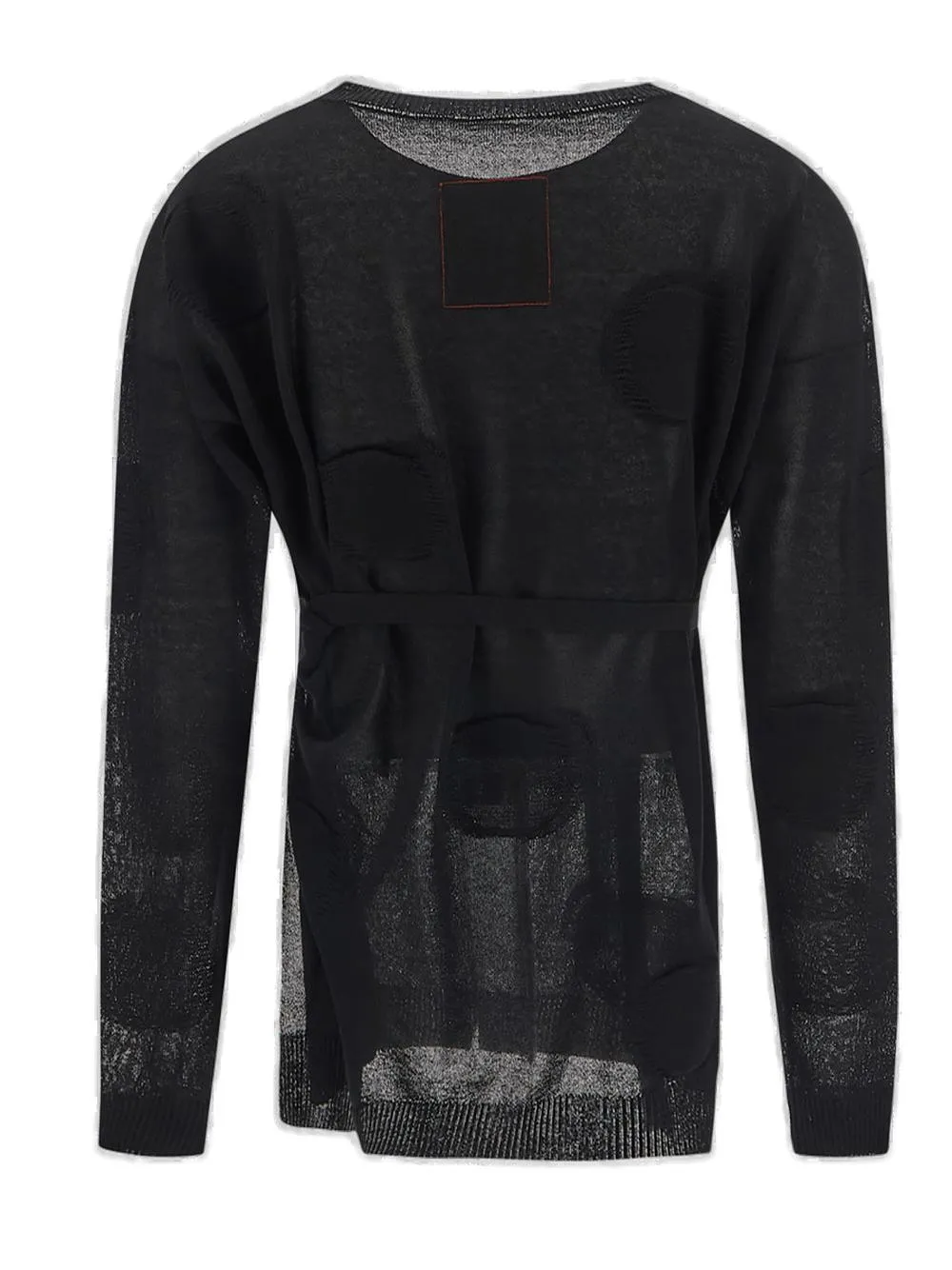 Uma Wang Embroidered Drawstring Crewneck Sweater