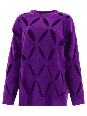 Valentino Cut-Out Detailed Knit Jumper