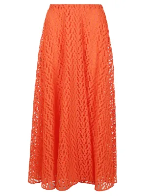 Valentino High Waist A-Line Skirt