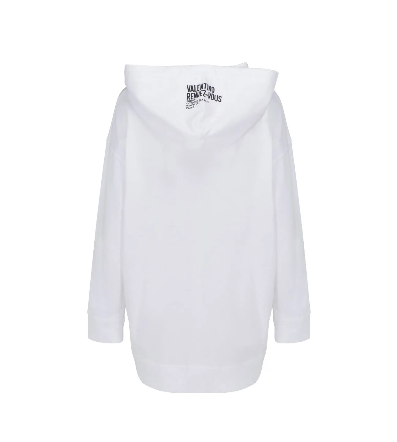 Valentino Logo Printed Drawstring Hoodie