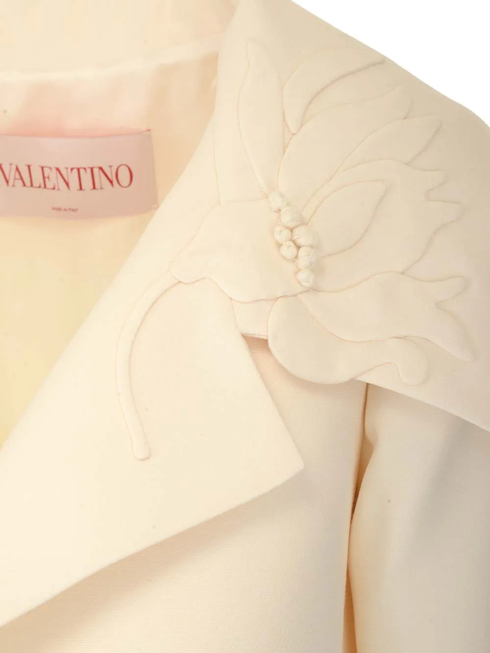 Valentino Long-Sleeved Floral Embroidered Jacket