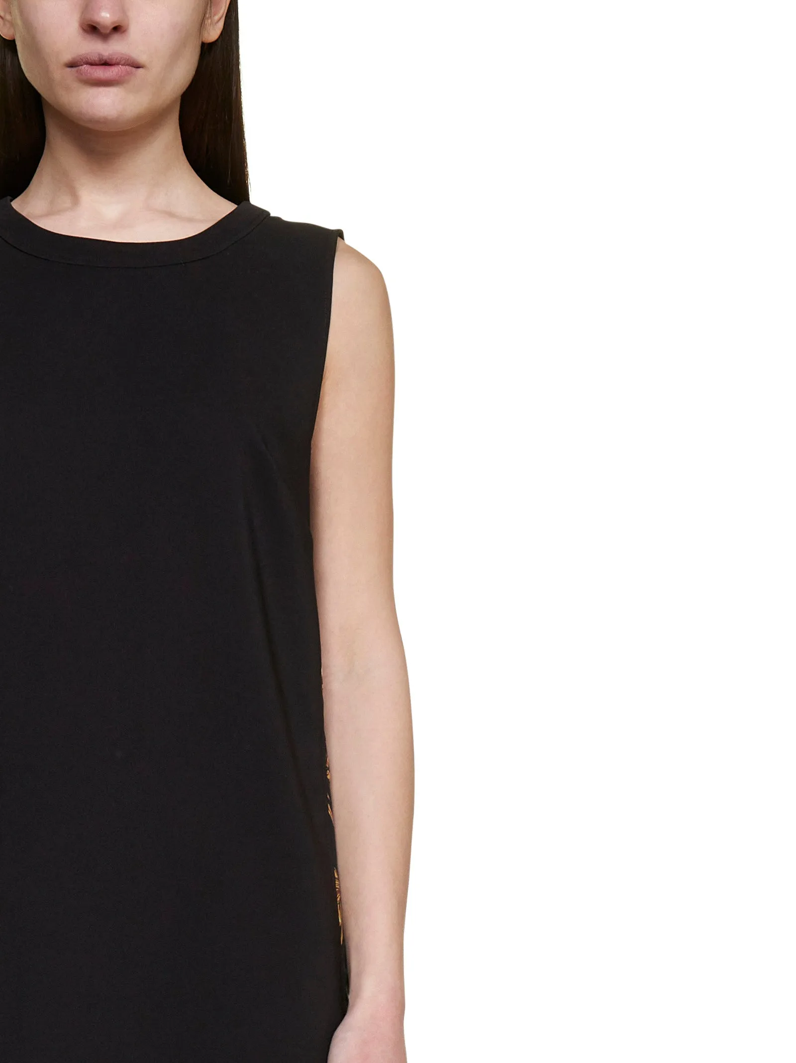 Versace Jeans Couture Baroque-Panelled Mini Dress