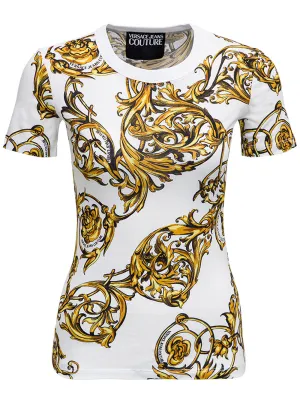 Versace Jeans Couture Baroque Printed Crewneck T-Shirt