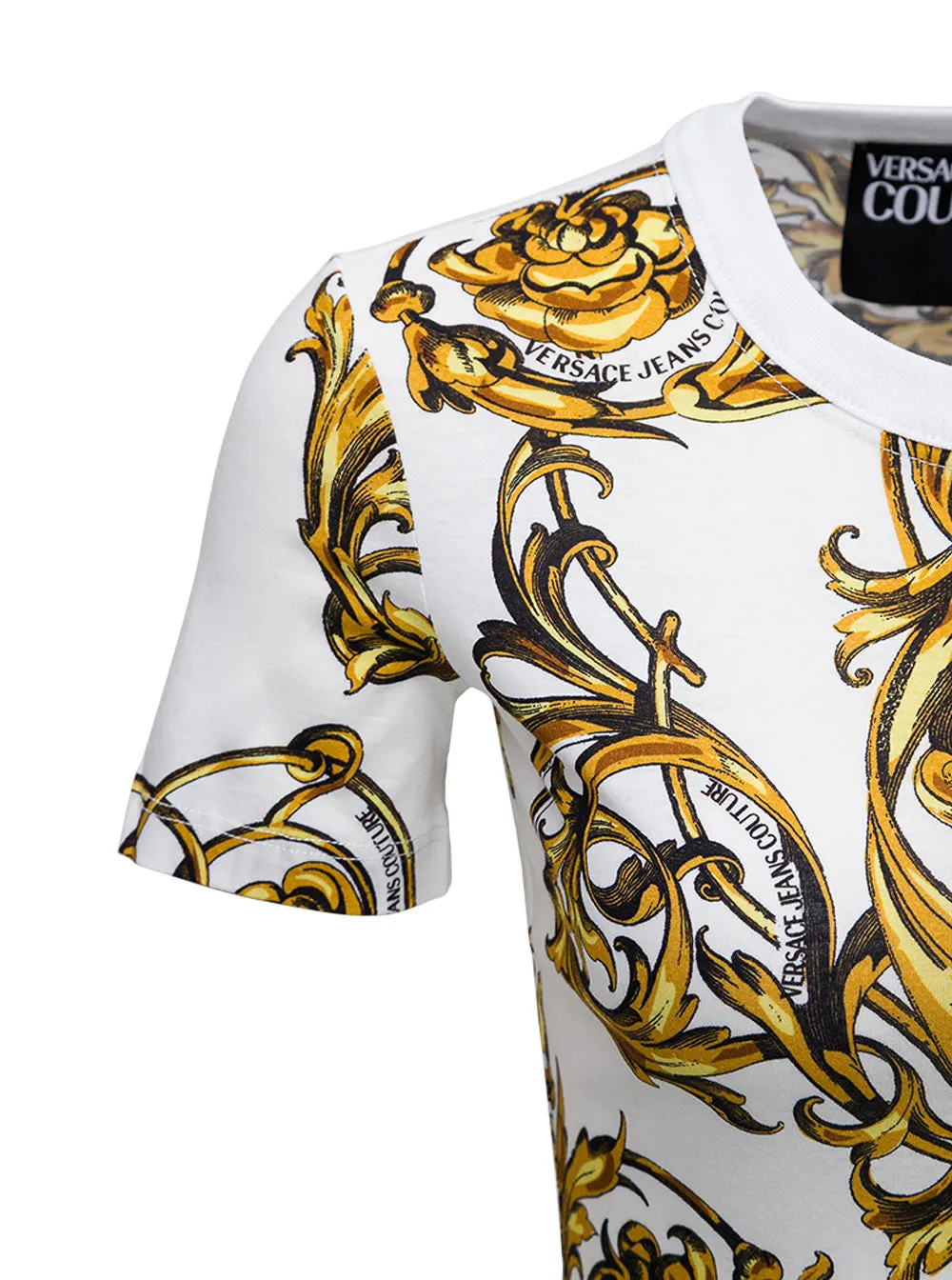 Versace Jeans Couture Baroque Printed Crewneck T-Shirt