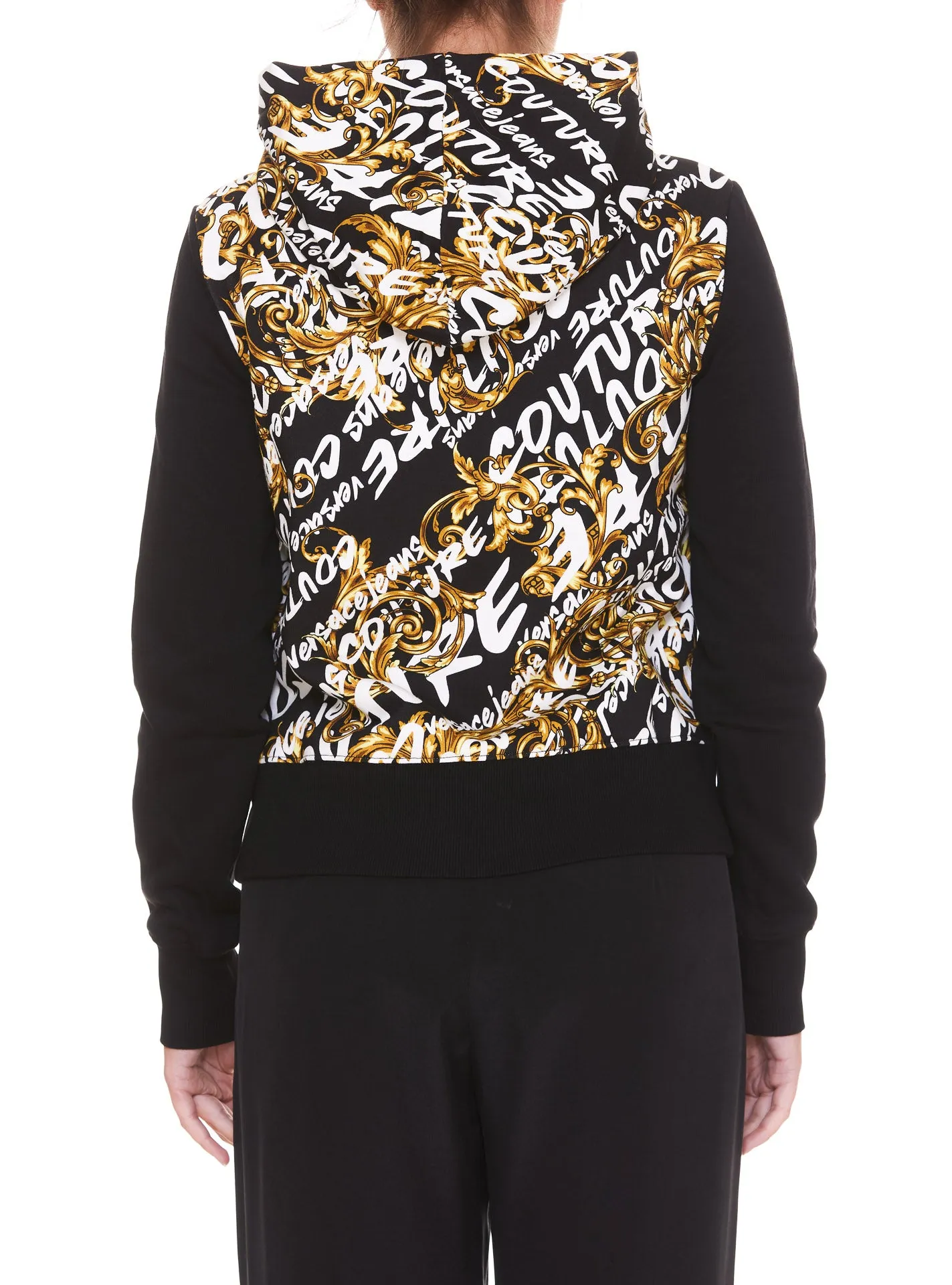 Versace Jeans Couture Logo Printed Zip-Up Hoodie