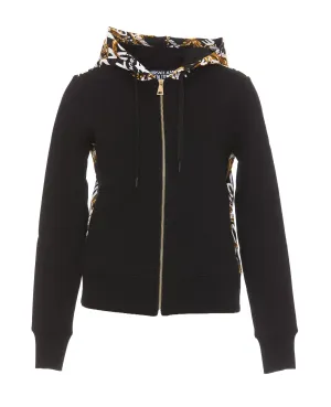 Versace Jeans Couture Logo Printed Zip-Up Hoodie