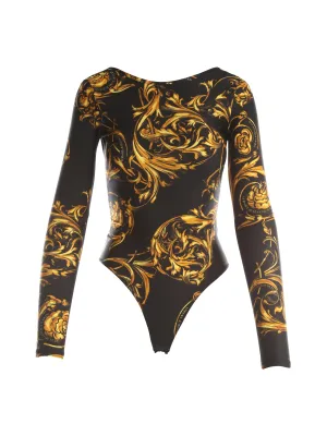 Versace Jeans Couture Printed Open Back Bodysuit