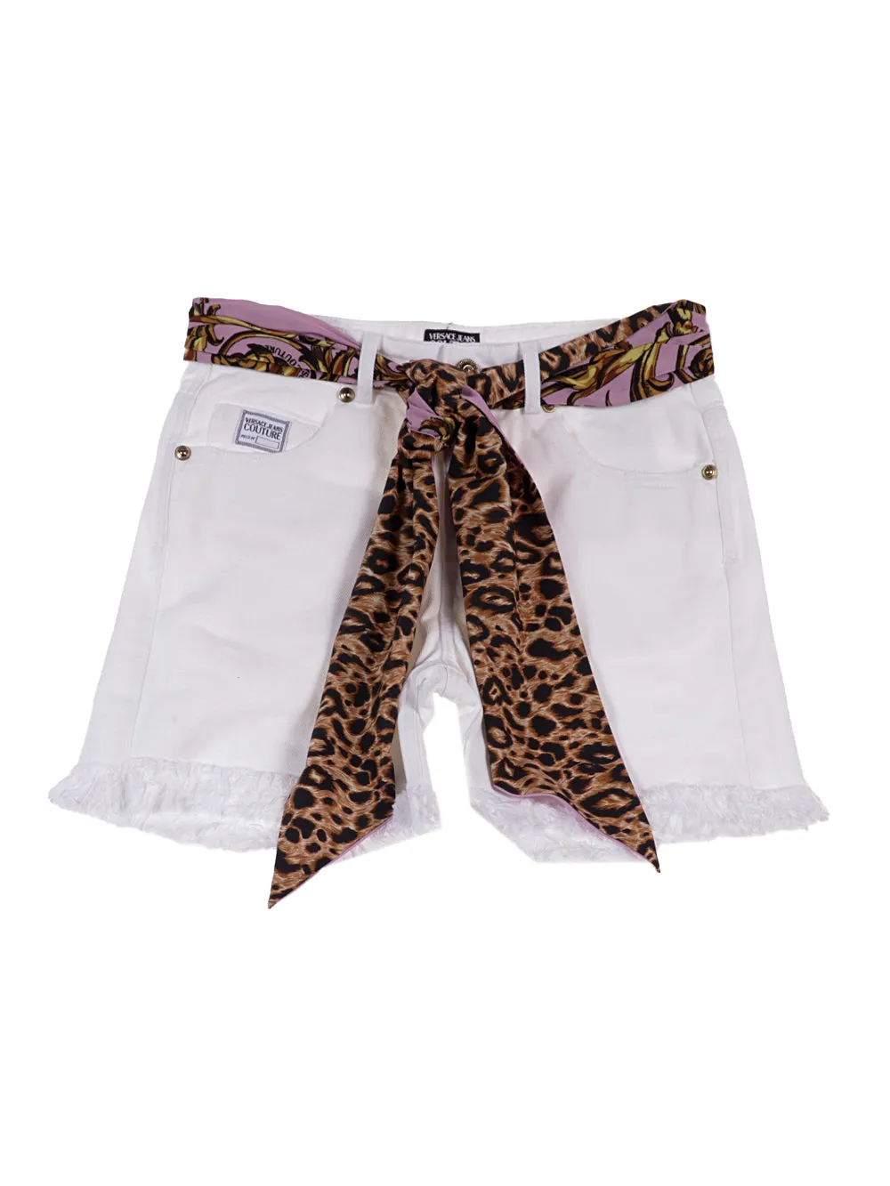 Versace Jeans Couture Scarf-Belted Shorts