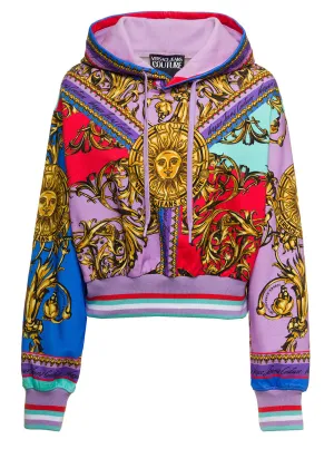 Versace Jeans Couture Sun Flower Garland Printed Hoodie