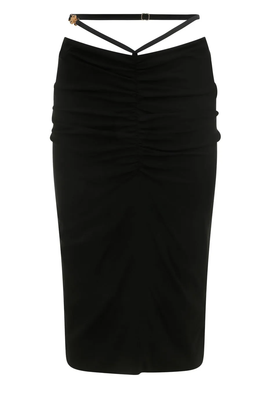 Versace Medusa Detailed Ruffled Midi Skirt
