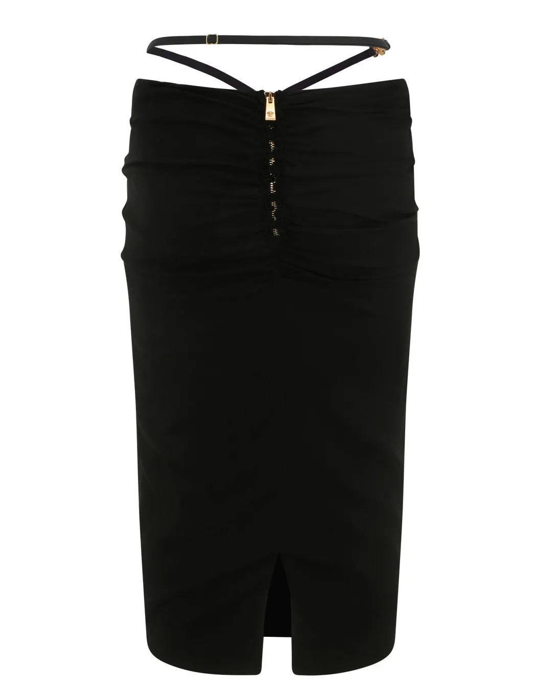 Versace Medusa Detailed Ruffled Midi Skirt