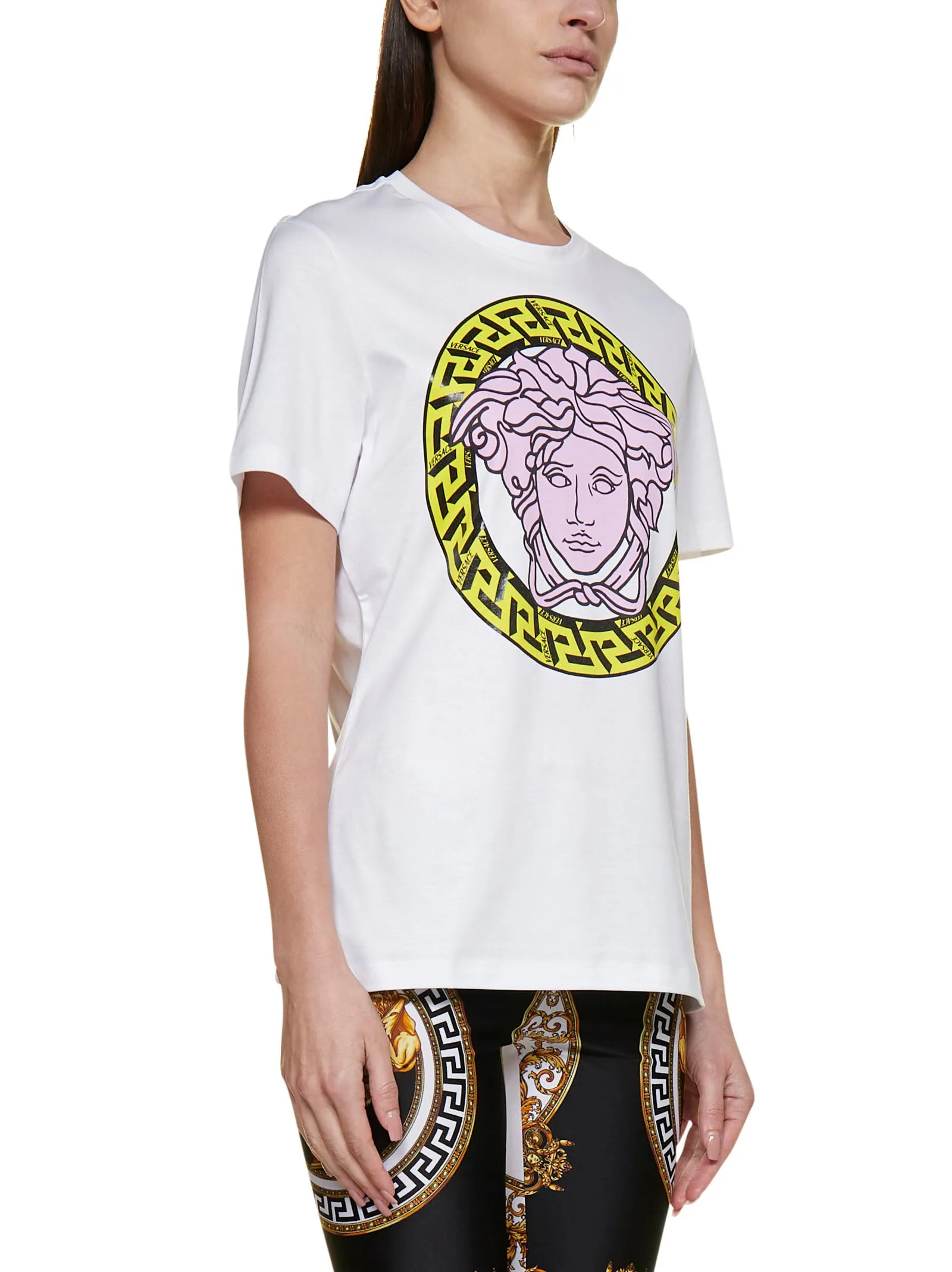 Versace Medusa Head Printed Crewneck T-Shirt