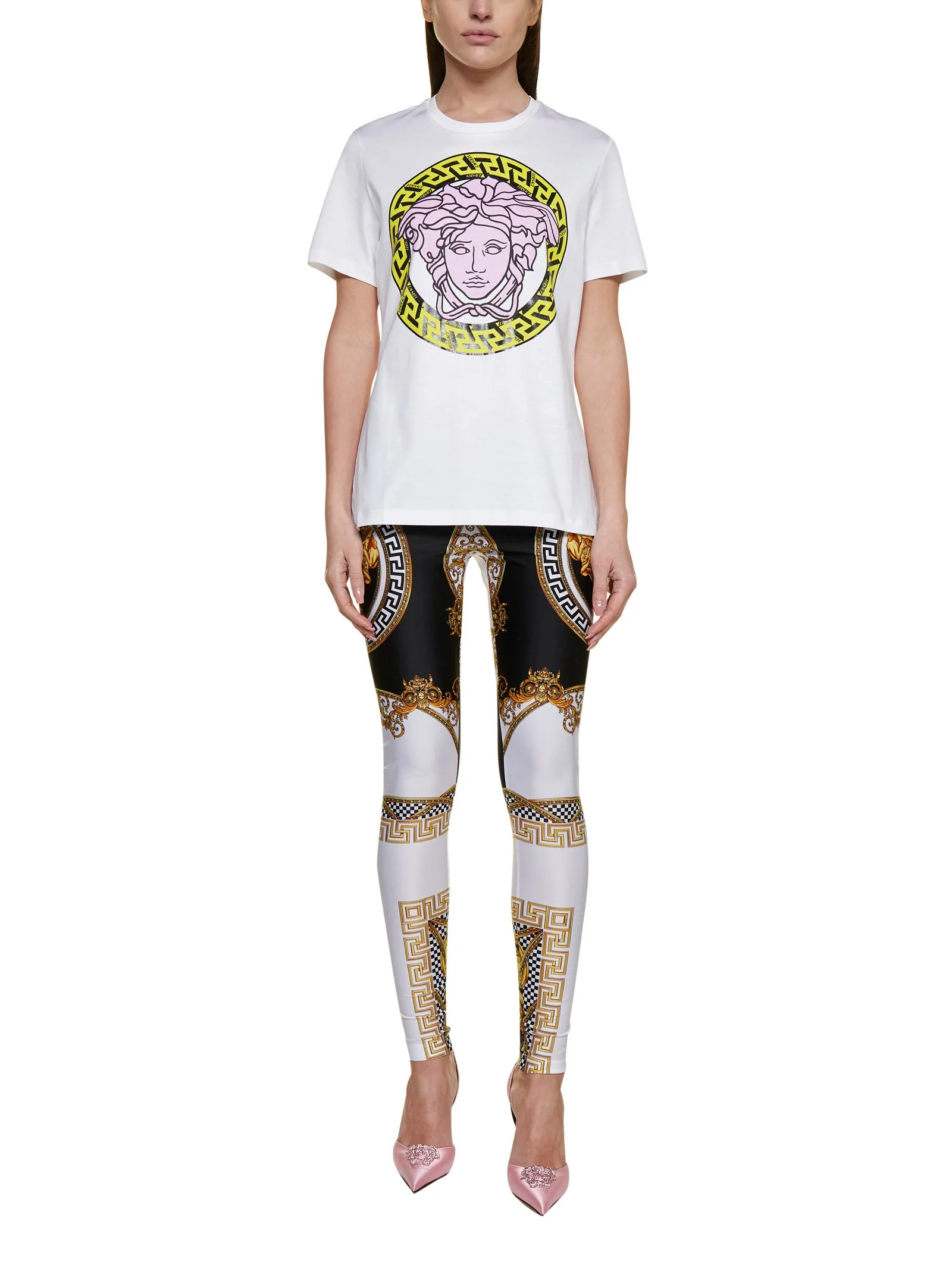 Versace Medusa Head Printed Crewneck T-Shirt