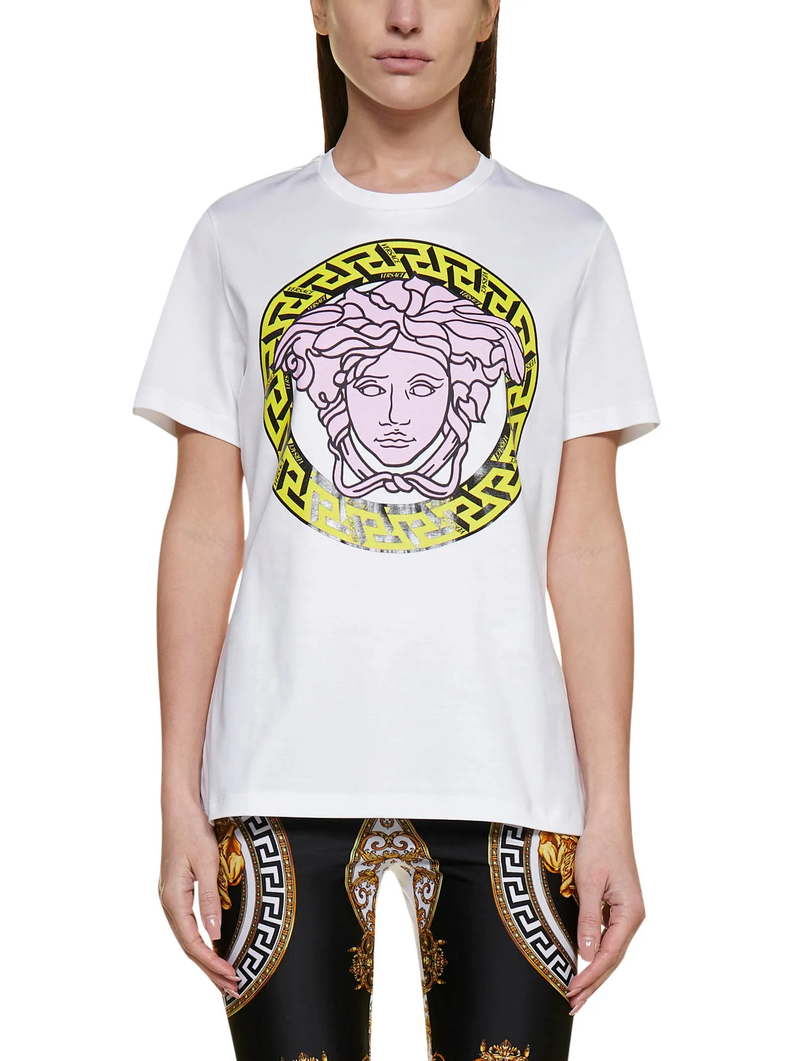 Versace Medusa Head Printed Crewneck T-Shirt