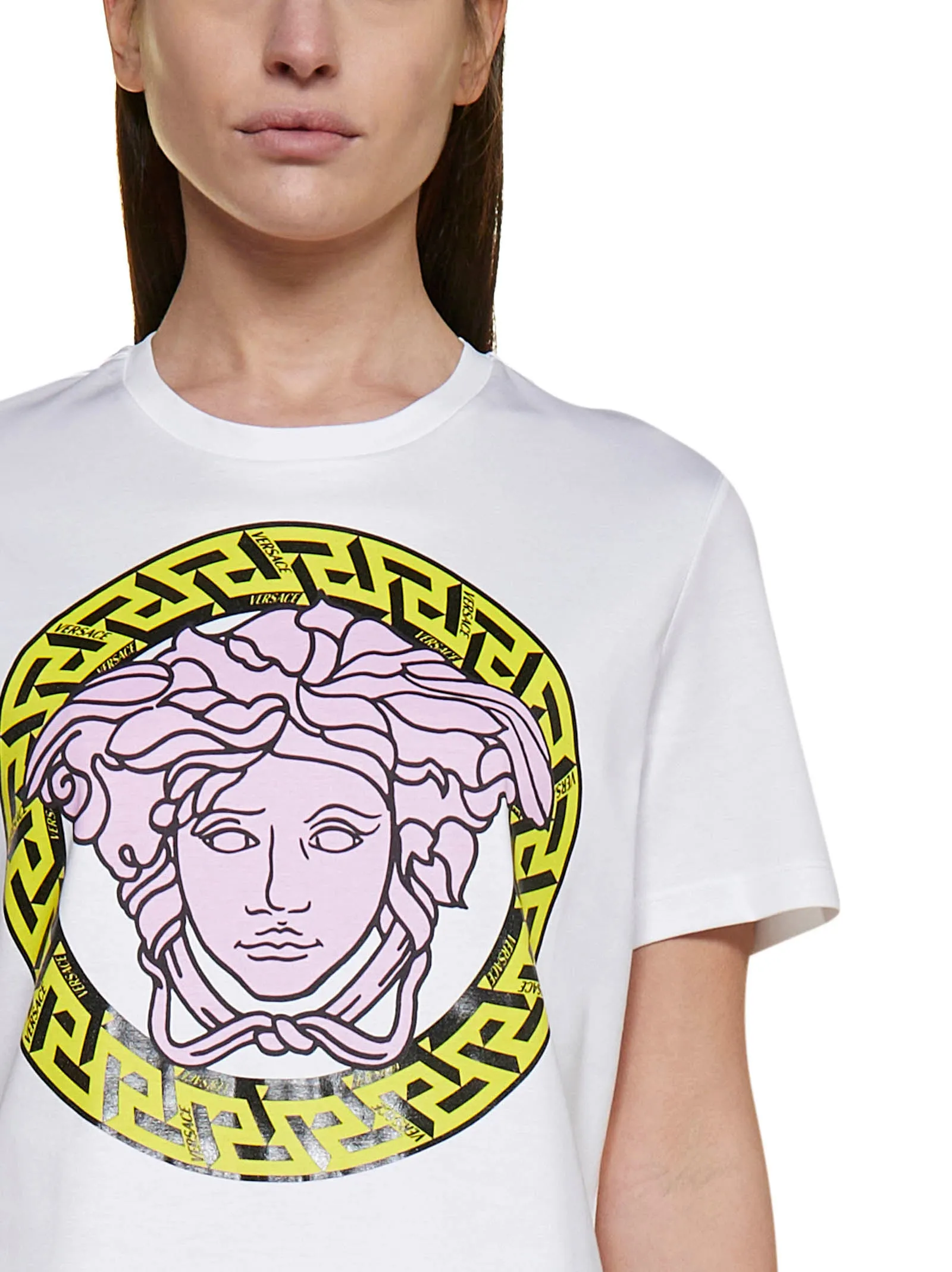 Versace Medusa Head Printed Crewneck T-Shirt