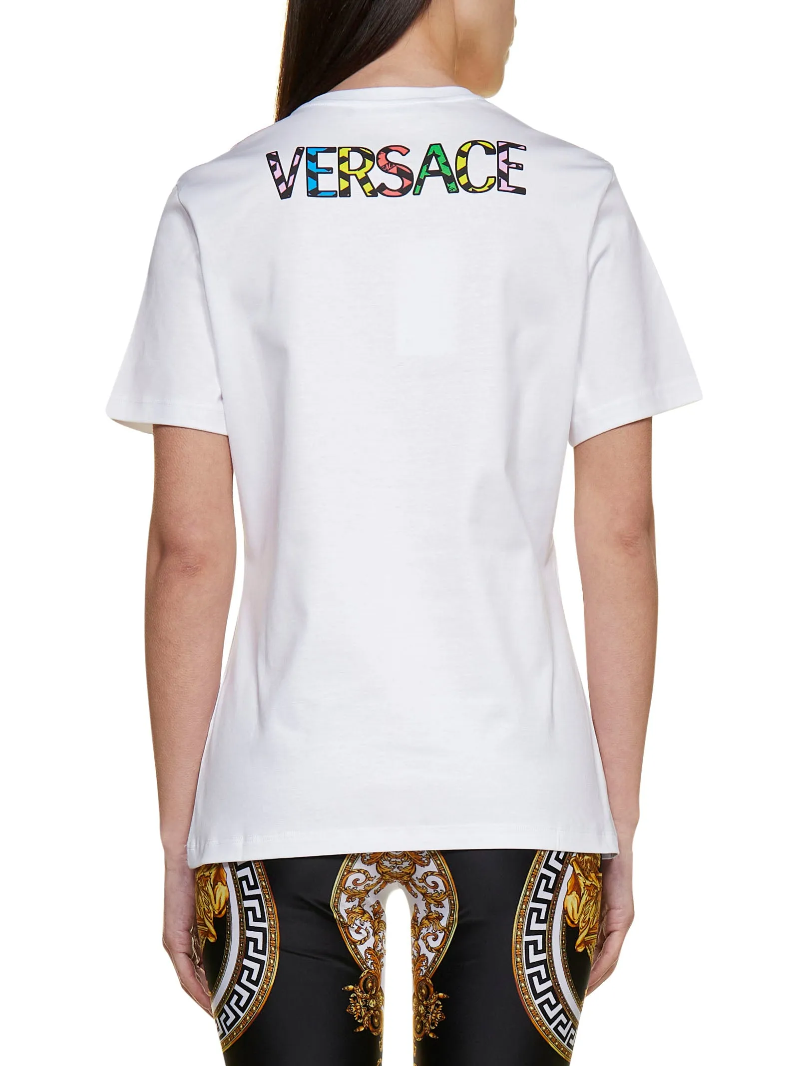 Versace Medusa Head Printed Crewneck T-Shirt