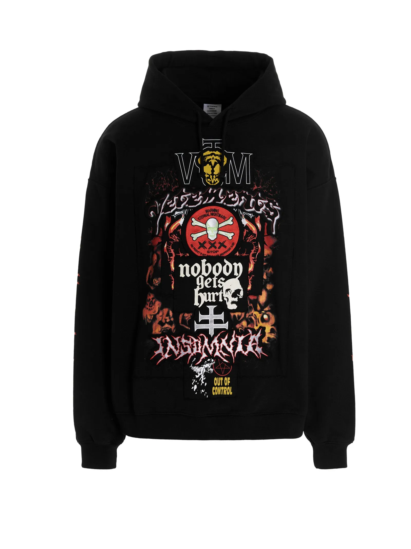 Vetements Graphic Printed Drawstring Hoodie