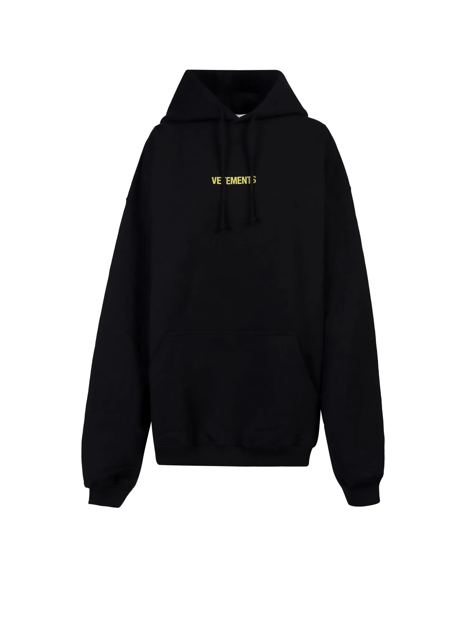 Vetements Logo Printed Drawstring Hoodie
