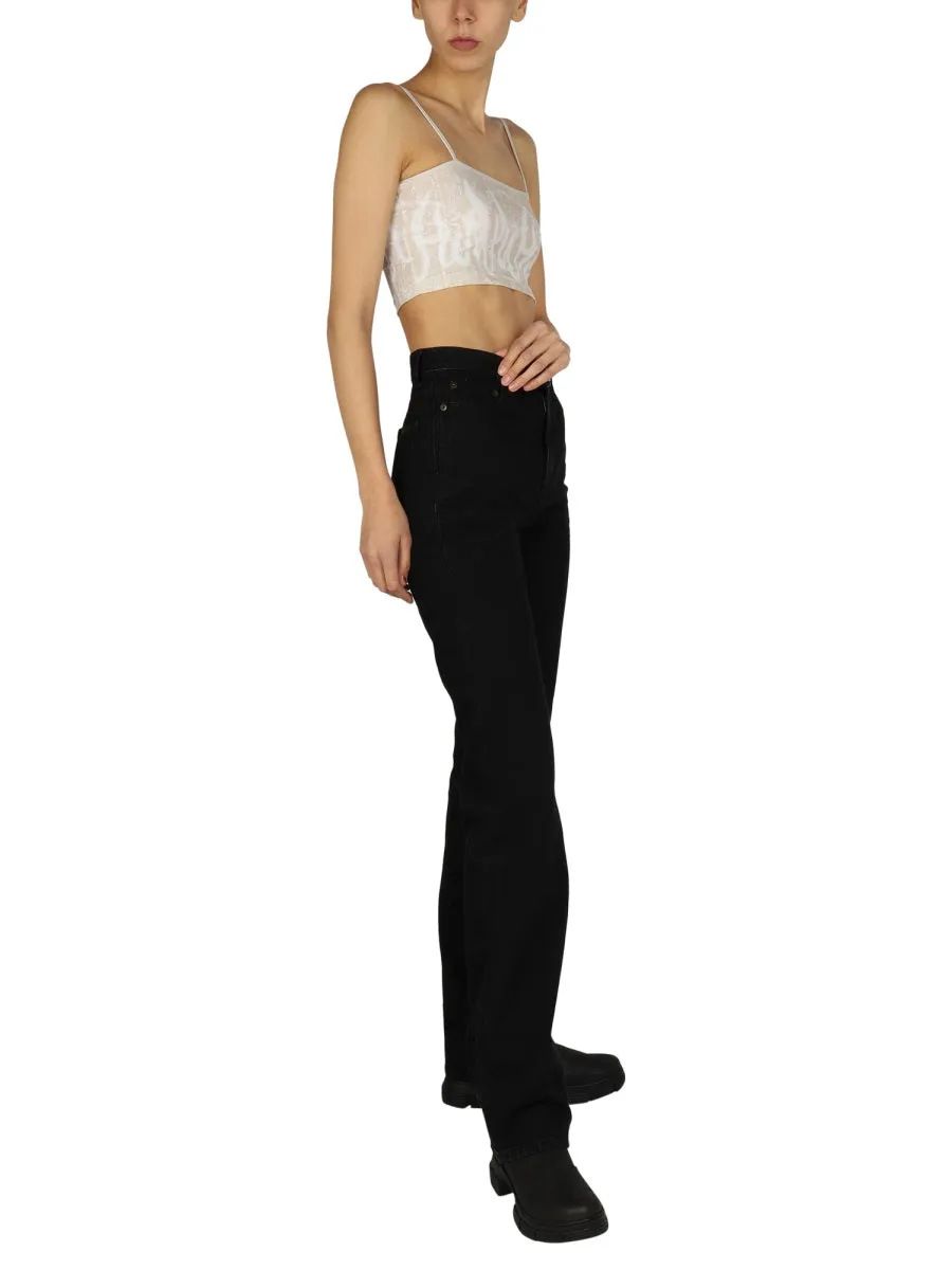 Vision Of Super Printed Cropped Top
