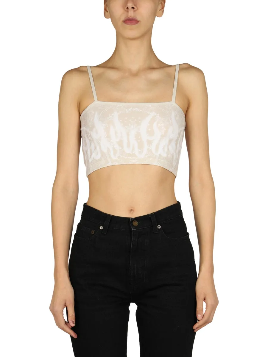 Vision Of Super Printed Cropped Top