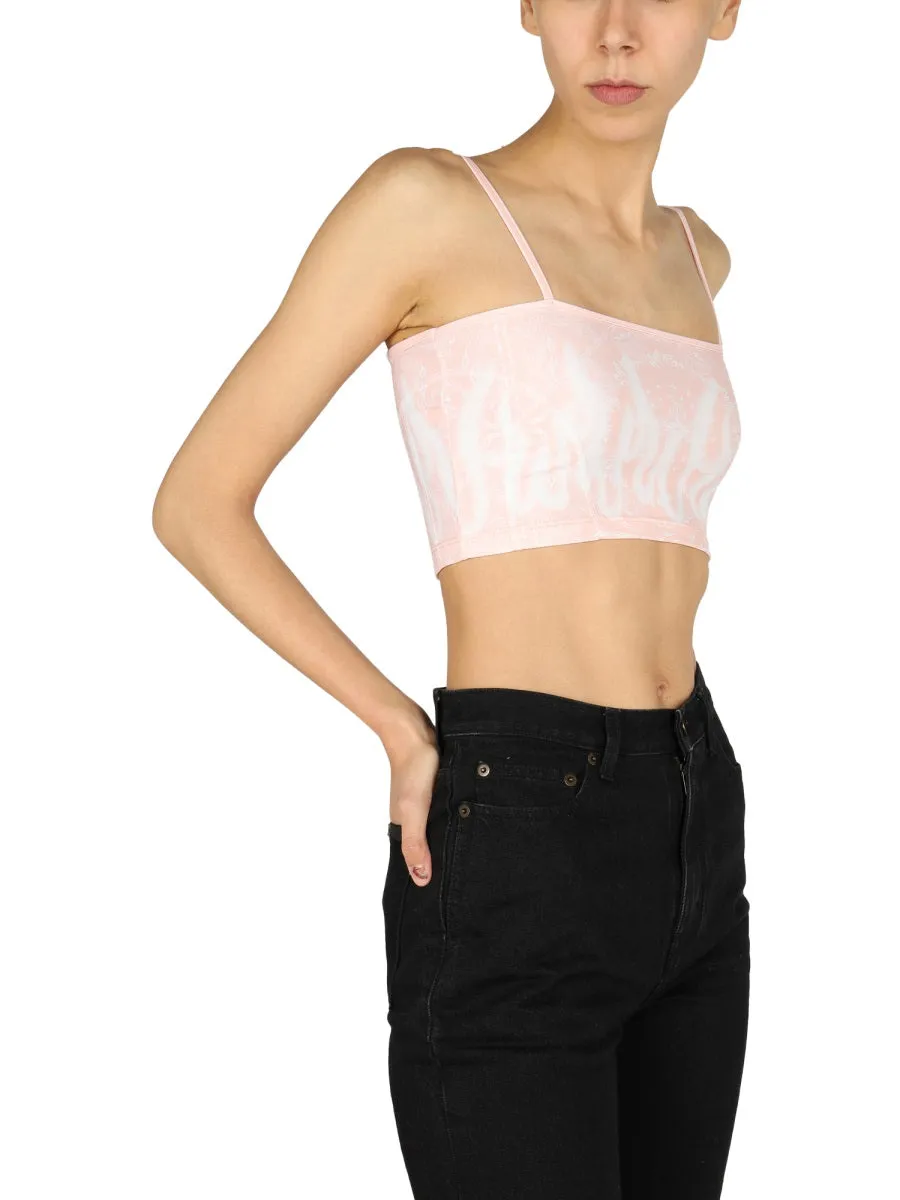 Vision Of Super Printed Cropped Top