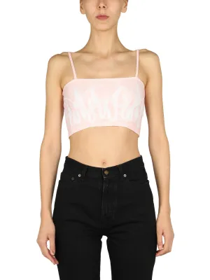 Vision Of Super Printed Cropped Top