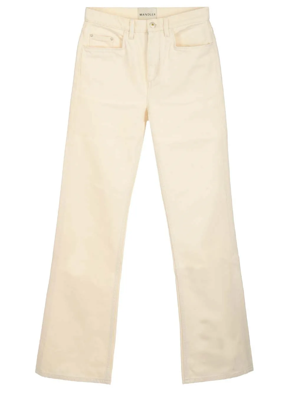 Wandler Button Detailed Straight Leg Jeans