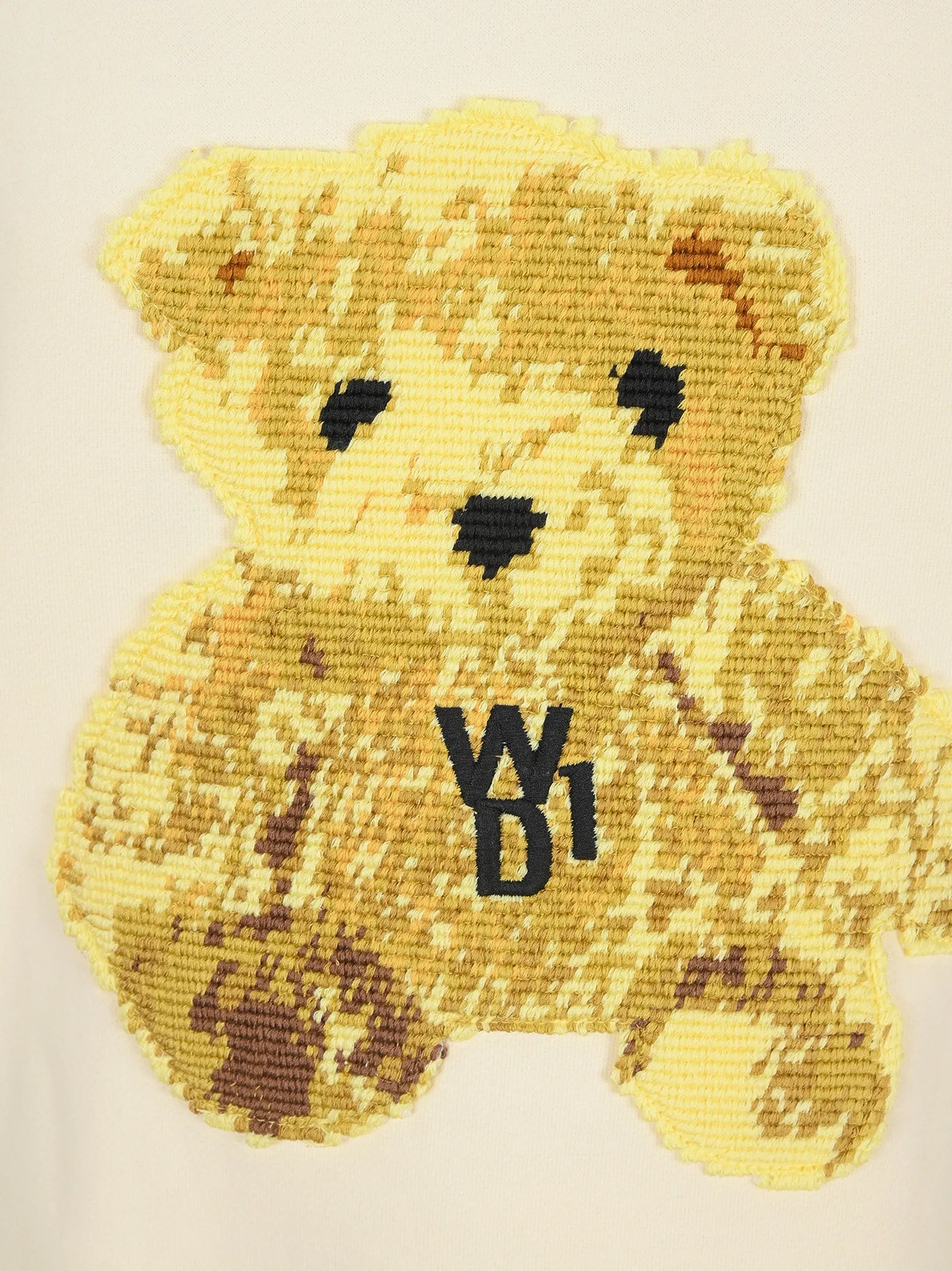 We11done Embroidered Teddy Drawstring Hoodie