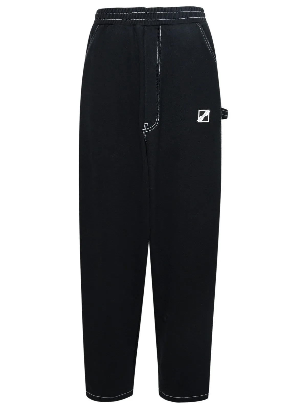 We11done Logo Patch Straight-Leg Track Pants