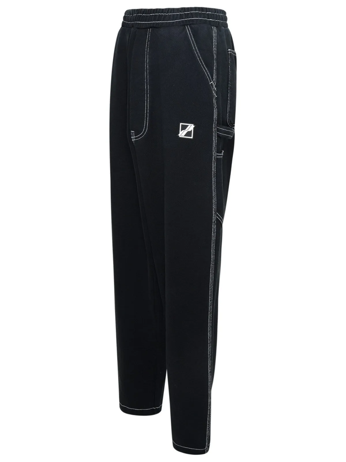 We11done Logo Patch Straight-Leg Track Pants