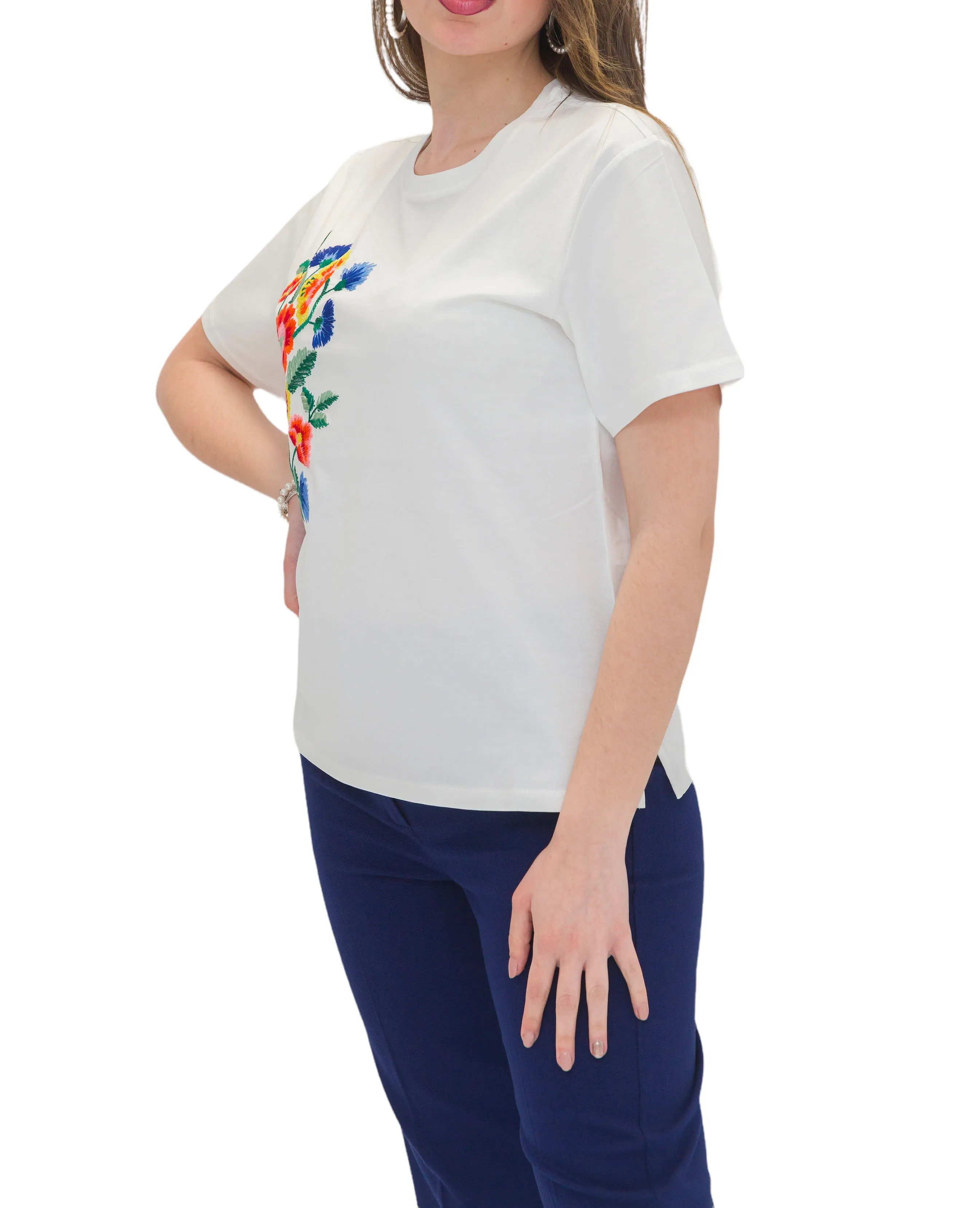Weekend Max Mara Floral Printed Crewneck T-Shirt