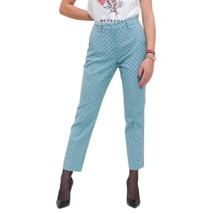 Weekend Max Mara Jacquard-Patterned Cropped Trousers
