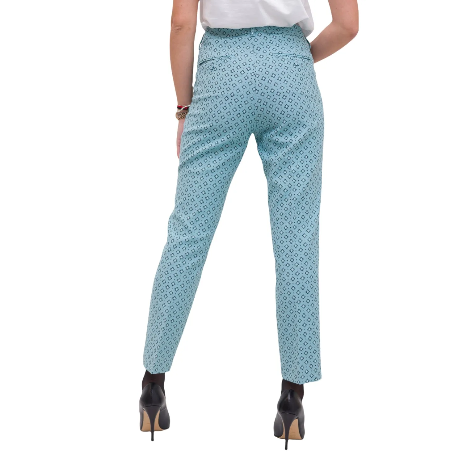 Weekend Max Mara Jacquard-Patterned Cropped Trousers